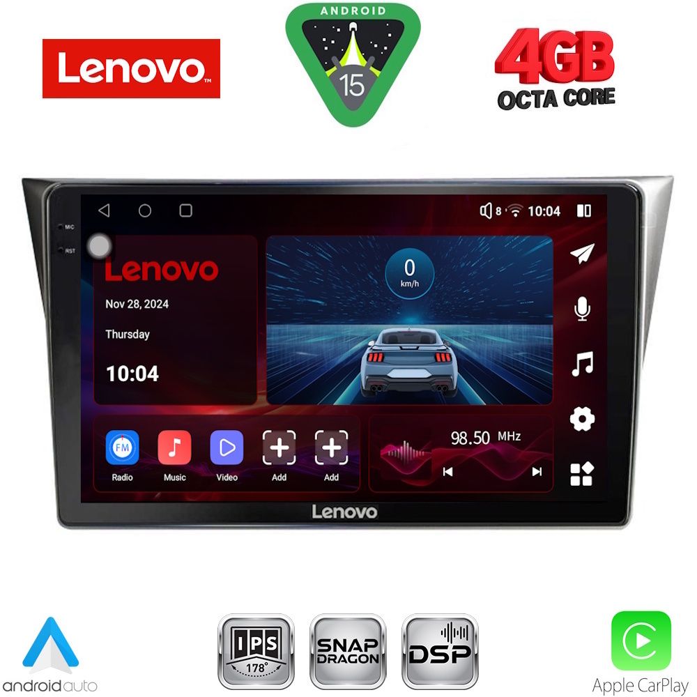 Βλησαρούλης Car Center - LENOVO SSV 9659_CPA (9inc) MULTIMEDIA TABLET for SUBARU IMPREZA mod. 2002-2008