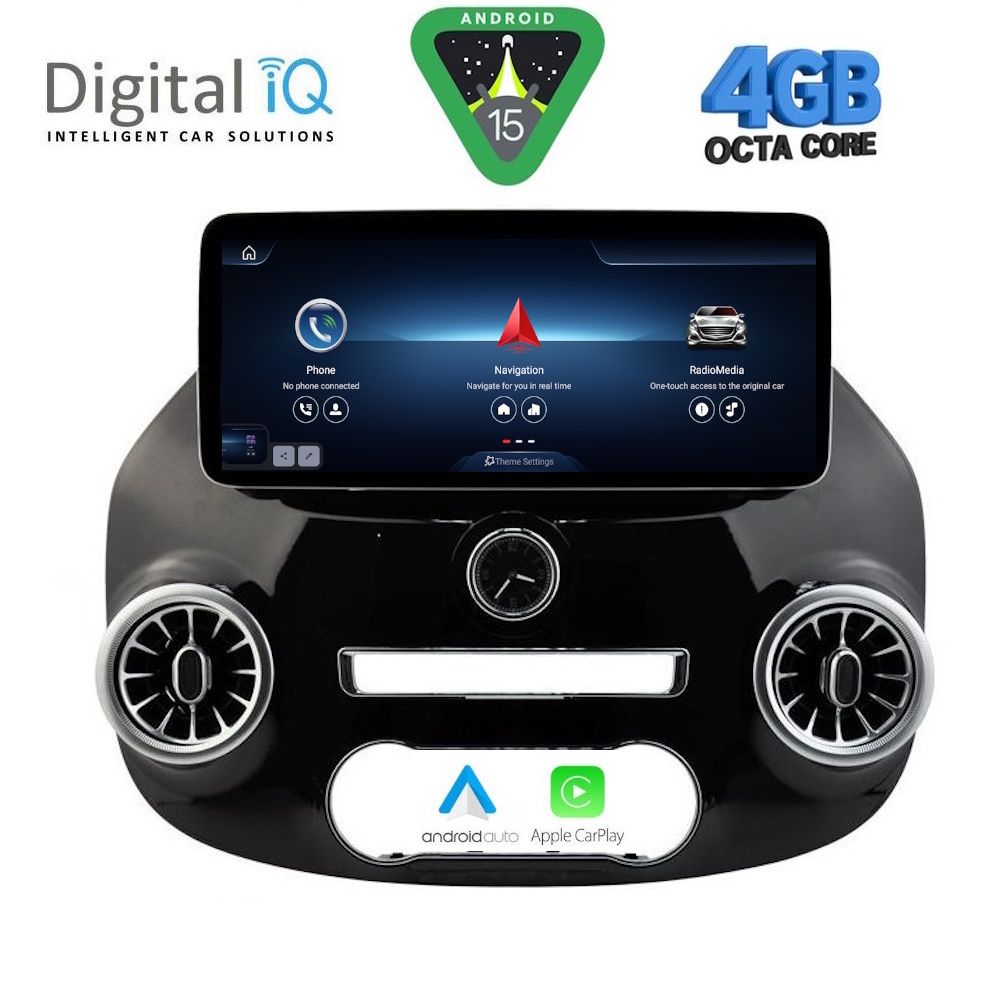 Βλησαρούλης Car Center - DIGITAL IQ TOP 15994_CPA (12.3inc) MULTIMEDIA SYSTEM for MERCEDES VITO - VIANO mod. 2015-2024