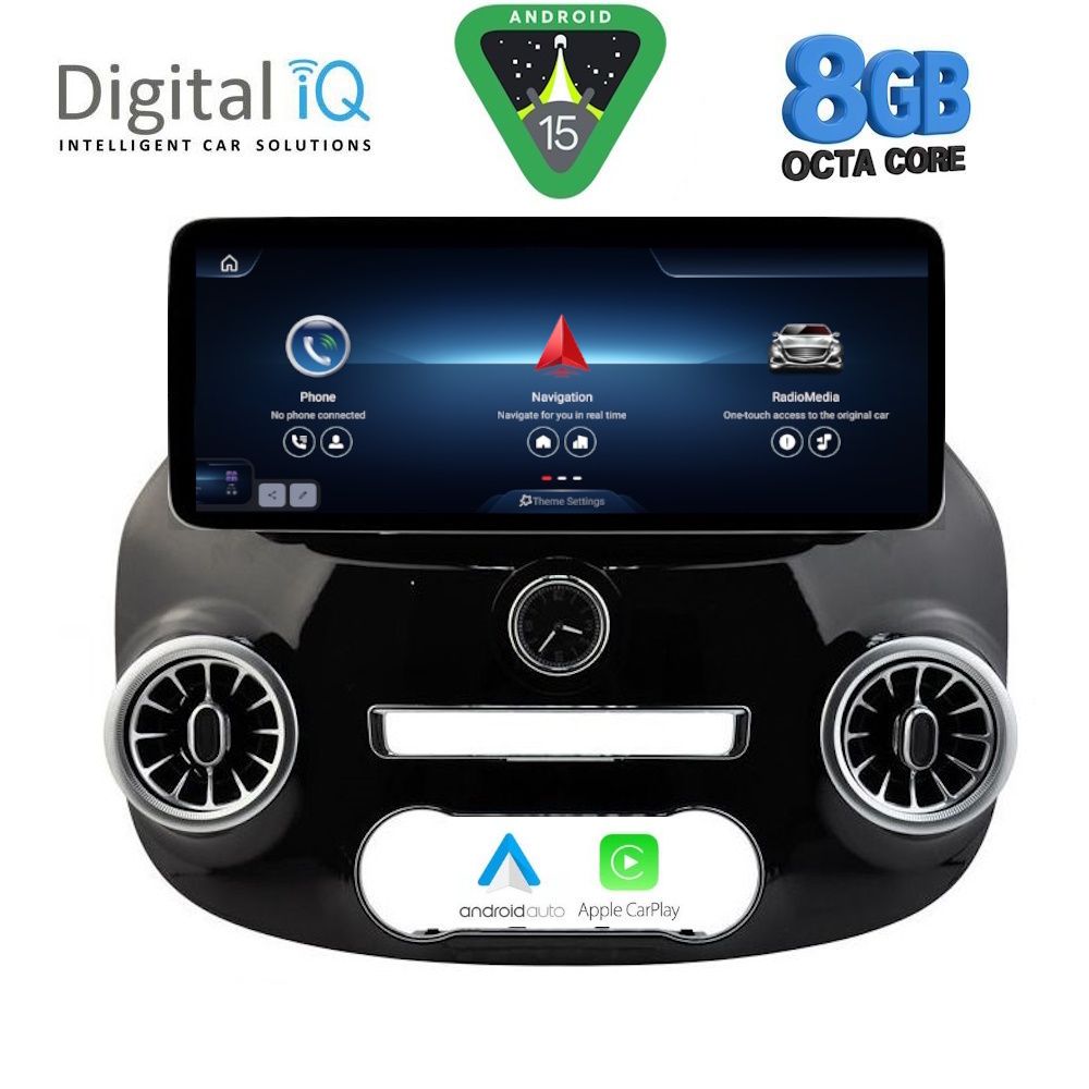 Βλησαρούλης Car Center - DIGITAL IQ TOP 17994_CPA (12.3inc) MULTIMEDIA SYSTEM for MERCEDES VITO - VIANO mod. 2015-2024