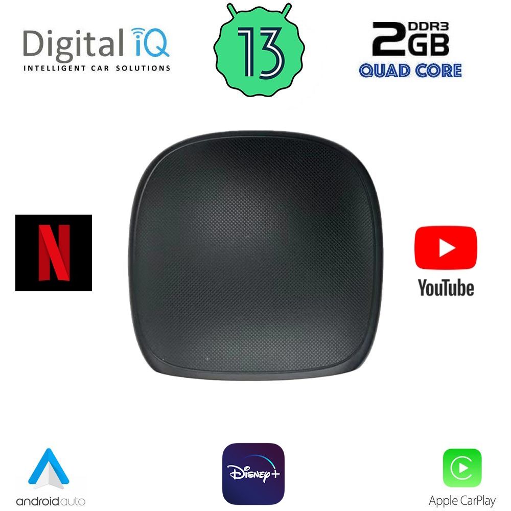 Βλησαρούλης Car Center - DIGITAL IQ X1800 (CPAA) USB ADAPTOR for Wireless Carplay-Android Auto with NETFLIX - YOUTUBE - DISNEY+