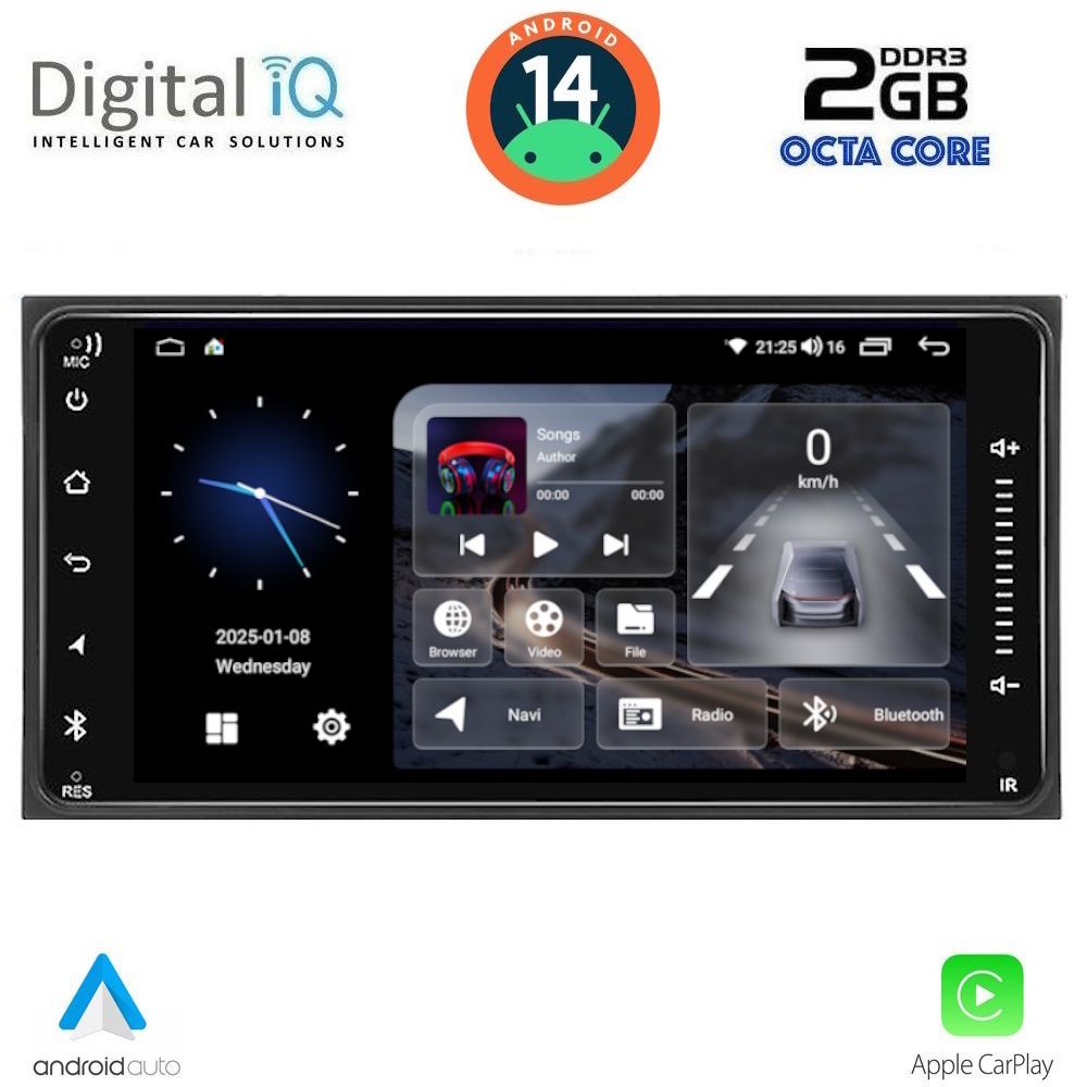 Βλησαρούλης Car Center - DIGITAL IQ BLF 362_CPA (6.5” DECK) MULTIMEDIA SYSTEM for TOYOTA ALL (200mm)