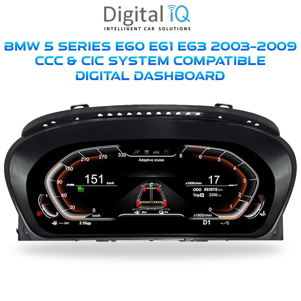 Βλησαρούλης Car Center - DIGITAL IQ DGU 958_DC (12.3in) (DIGITAL CLUSTER for BMW 5 Series (E60-E61-E63) mod. 2003-2009 with CCC-CIC system