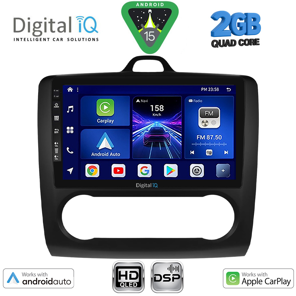Βλησαρούλης Car Center - DIGITAL IQ BXC 3156BL_CPAA CLIMA (9inc) MULTIMEDIA TABLET for FORD FOCUS mod. 2005-2012 (BLACK)
