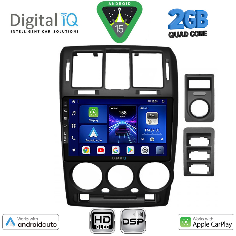 Βλησαρούλης Car Center - DIGITAL IQ BXC 3222BL_CPAA (9inc) MULTIMEDIA TABLET for HYUNDAI GETZ mod. 2002-2011 (BLACK)