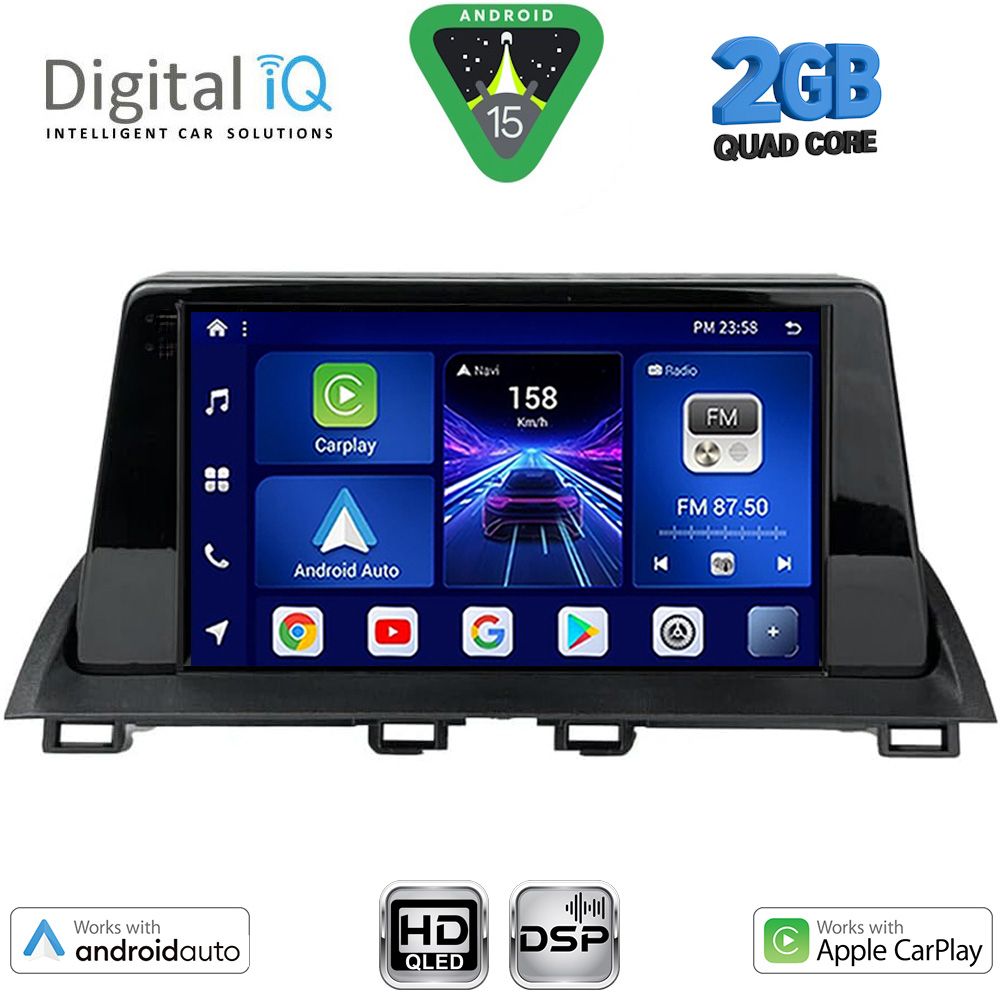 Βλησαρούλης Car Center - DIGITAL IQ BXC 3367_CPAA (9inc) MULTIMEDIA TABLET for MAZDA 3 mod. 2014-2019