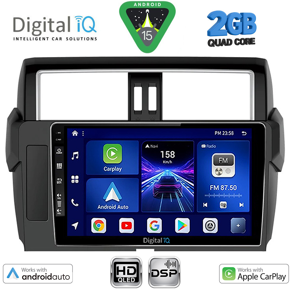 Βλησαρούλης Car Center - DIGITAL IQ BXC 3777_CPAA (10inc) MULTIMEDIA TABLET for TOYOTA PRADO mod. 2014-2017