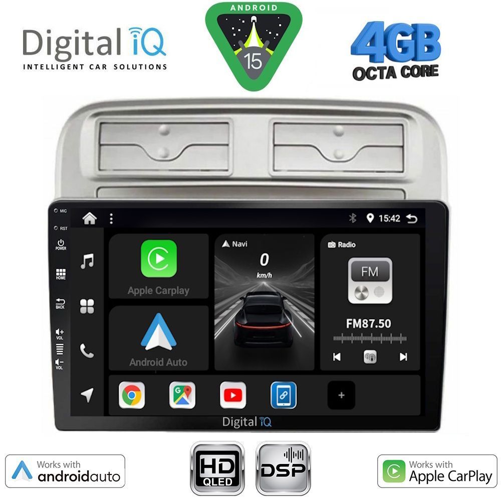 Βλησαρούλης Car Center - DIGITAL IQ BXF 6128_CPAA (9inc) MULTIMEDIA TABLET for FIAT GRANDE PUNTO mod. 2005-2012