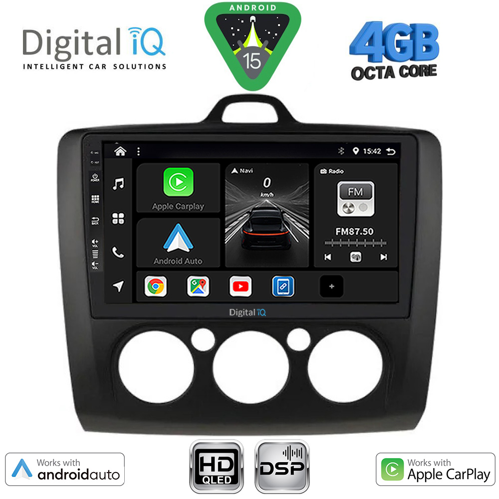 Βλησαρούλης Car Center - DIGITAL IQ BXF 6156BL_CPAA A/C (9inc) MULTIMEDIA TABLET for FORD FOCUS mod. 2005-2012 (BLACK)