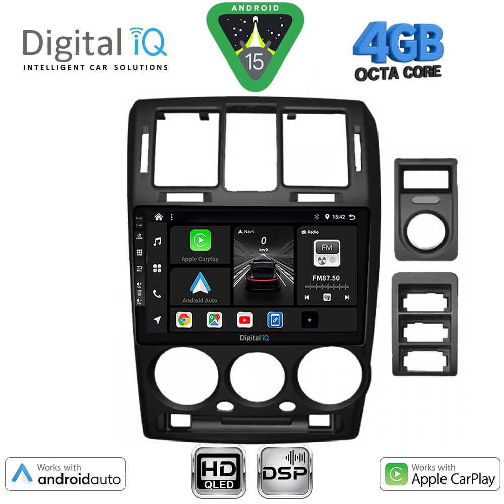 Βλησαρούλης Car Center - DIGITAL IQ BXF 6222BL_CPAA (9inc) MULTIMEDIA TABLET for HYUNDAI GETZ mod. 2002-2011 (BLACK)