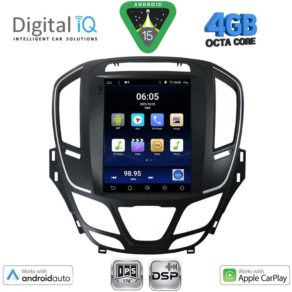 Βλησαρούλης Car Center - DIGITAL IQ BXF 6915_CPAA TESLA STYLE for OPEL INSIGNIA II mod. 2014-2017