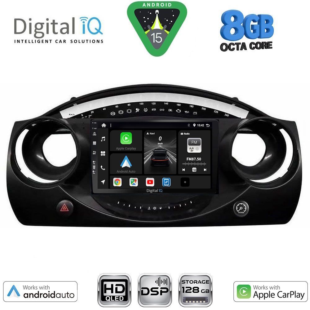 Βλησαρούλης Car Center - DIGITAL IQ BXF 7063_CPAA (9inc) MULTIMEDIA TABLET for MINI COOPER (R50-R52-R53) mod. 2000-2006
