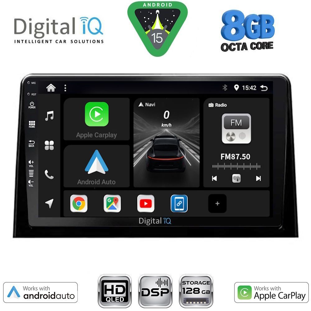 Βλησαρούλης Car Center - DIGITAL IQ BXF 7082_CPAA (10inc) MULTIMEDIA TABLET for CITROEN BERLINGO – OPEL COMBO – PEUGEOT PARTNER – TOYOTA PROACE mod. 2018-2026 - FIAT DOBLO mod. 2022-2026
