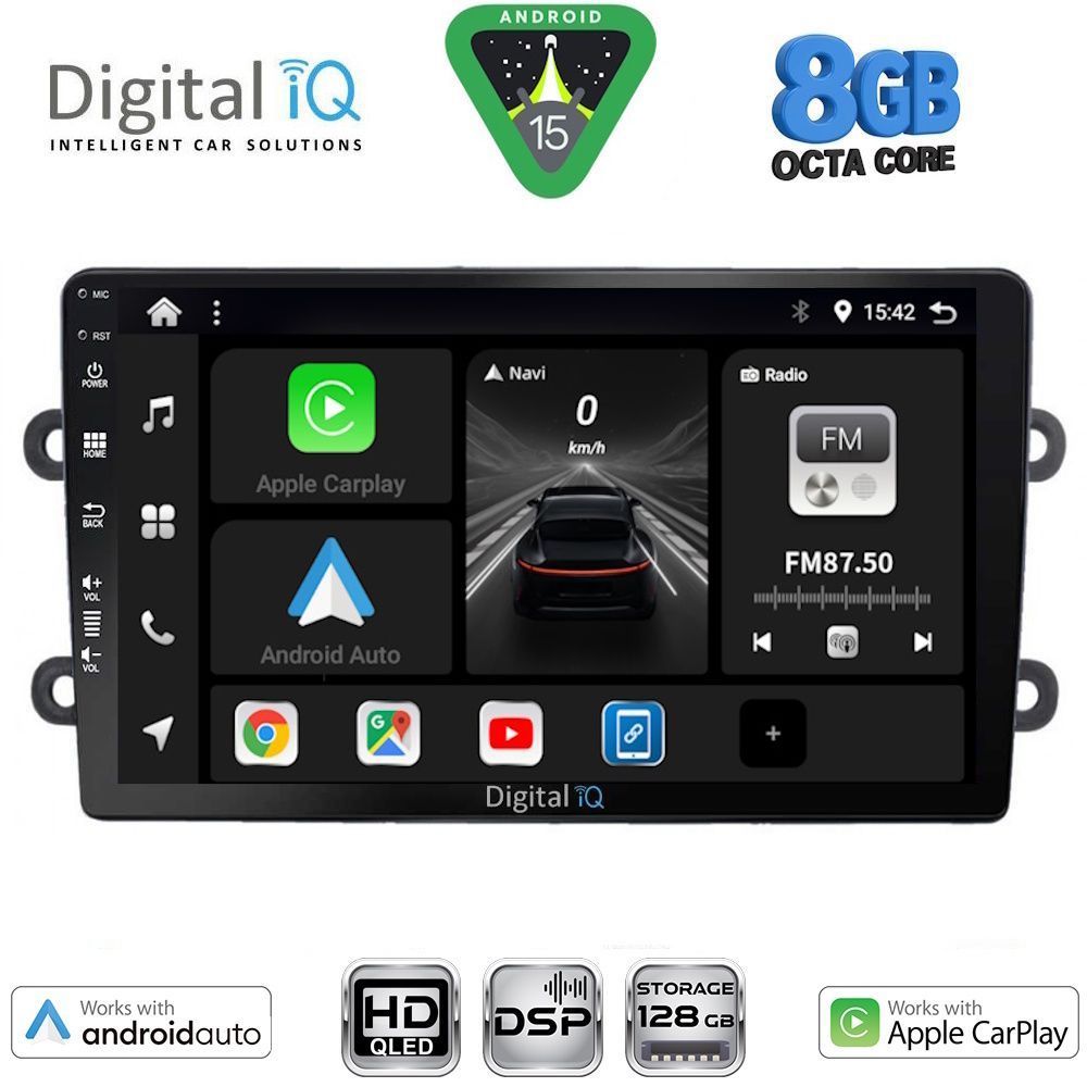 Βλησαρούλης Car Center - DIGITAL IQ BXF 7102_CPAA (9inc) MULTIMEDIA TABLET for DACIA DUSTER mod. 2012-2019