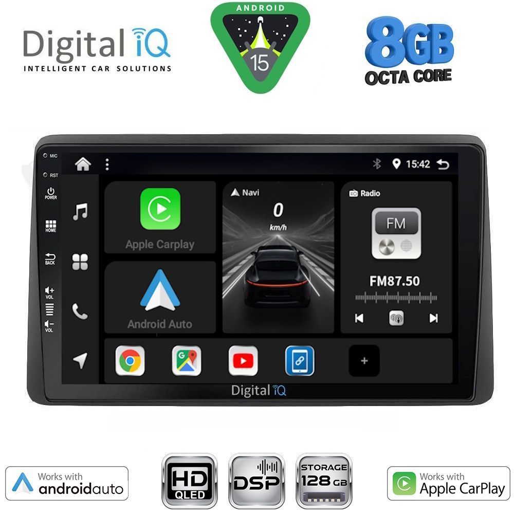 Βλησαρούλης Car Center - DIGITAL IQ BXF 7104_CPAA (10inc) MULTIMEDIA TABLET for DACIA DUSTER mod. 2019-2026