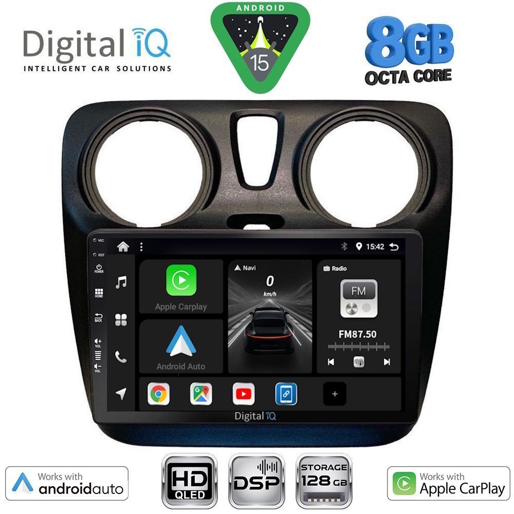 Βλησαρούλης Car Center - DIGITAL IQ BXF 7112_CPAA (9inc) MULTIMEDIA TABLET for DACIA DOKKER mod. 2012-2022