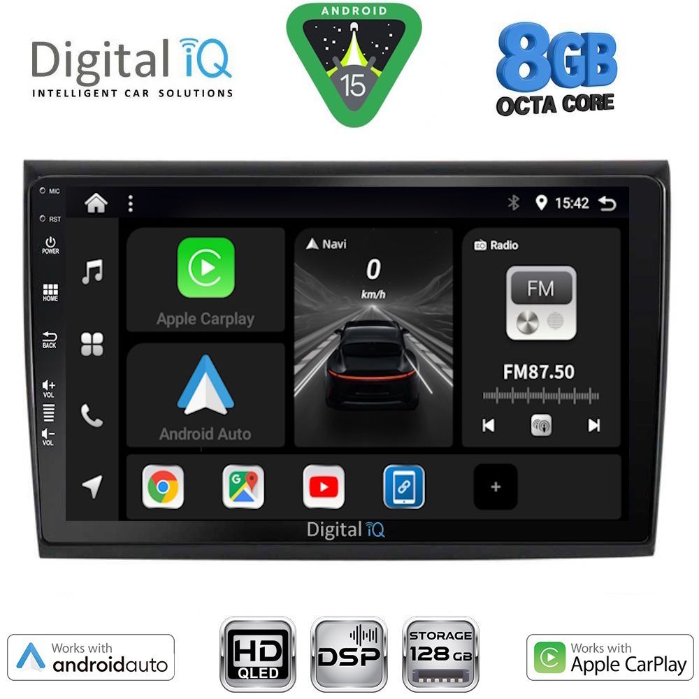 Βλησαρούλης Car Center - DIGITAL IQ BXF 7136_CPAA (9inc) MULTIMEDIA TABLET for FIAT BRAVO mod. 2007-2019