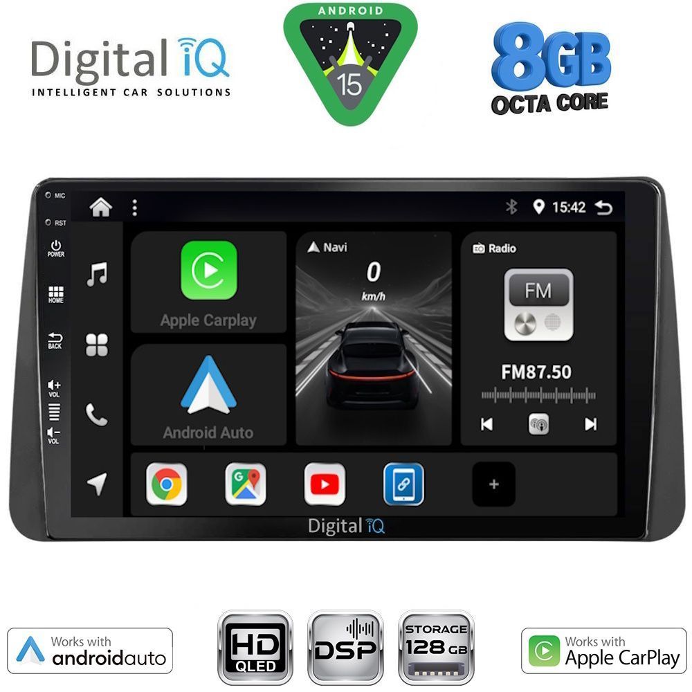Βλησαρούλης Car Center - DIGITAL IQ BXF 7149_CPAA DASH (9inc) MULTIMEDIA TABLET for FIAT TIPO mod. 2018-2023