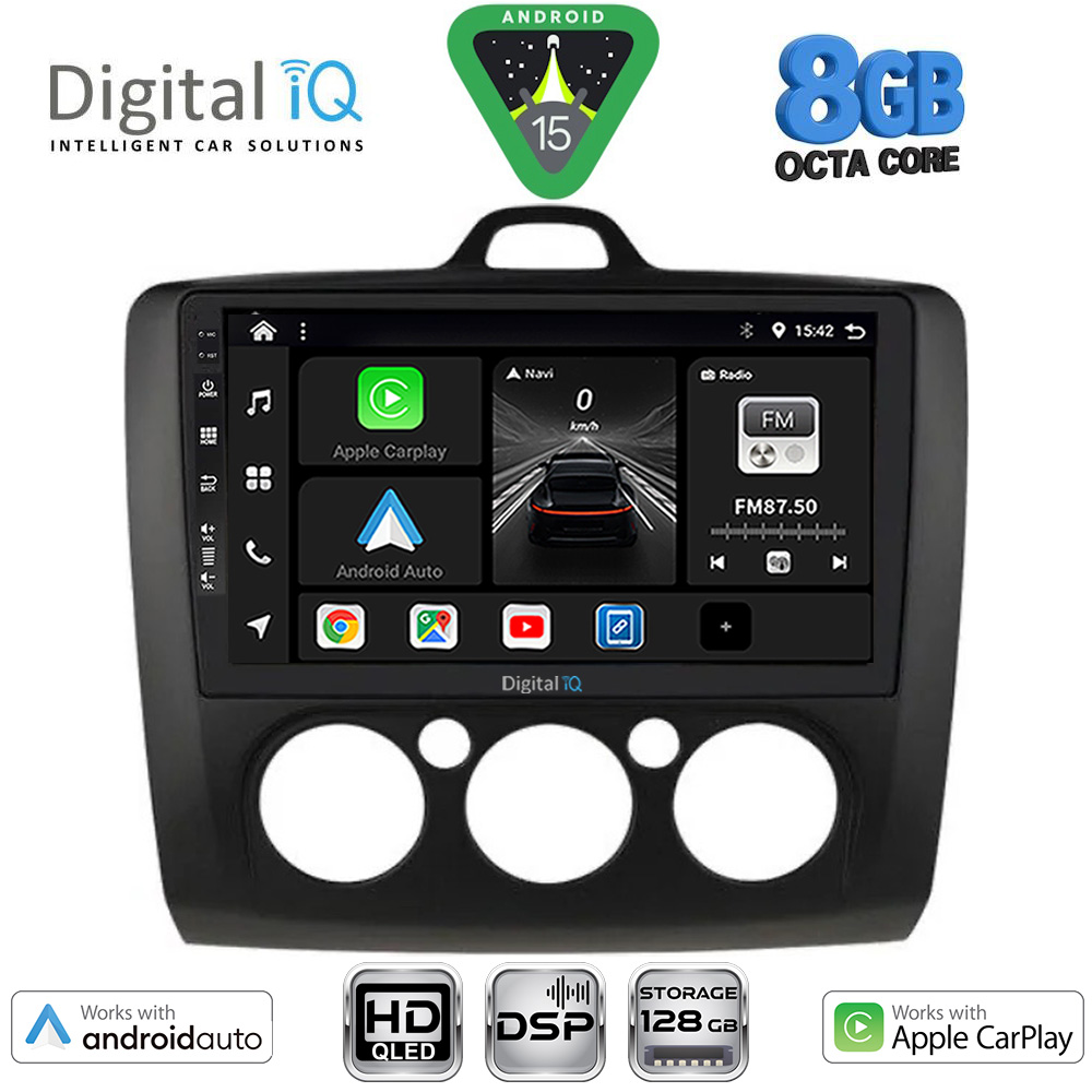 Βλησαρούλης Car Center - DIGITAL IQ BXF 7156BL_CPAA A/C (9inc) MULTIMEDIA TABLET for FORD FOCUS mod. 2005-2012 (BLACK)