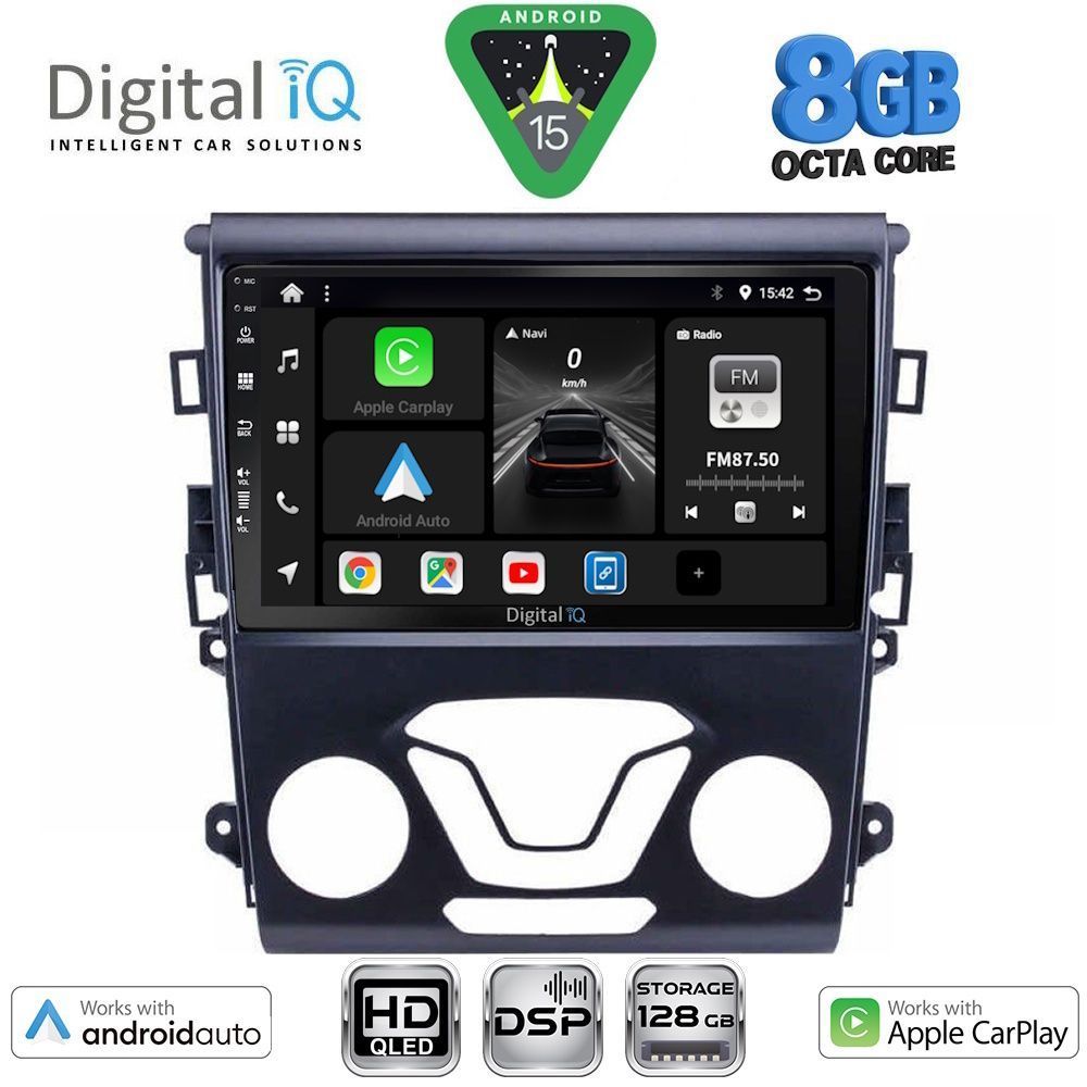 Βλησαρούλης Car Center - DIGITAL IQ BXF 7164_CPAA A/C (9inc) MULTIMEDIA TABLET for FORD MONDEO mod. 2014-2023