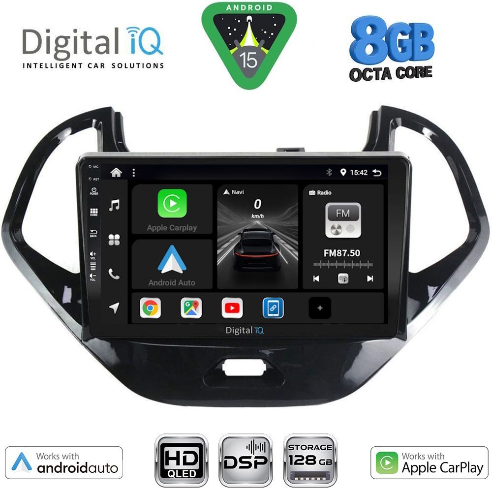 Βλησαρούλης Car Center - DIGITAL IQ BXF 7167SH_CPAA (9inc) MULTIMEDIA TABLET for FORD KA mod. 2017-2023