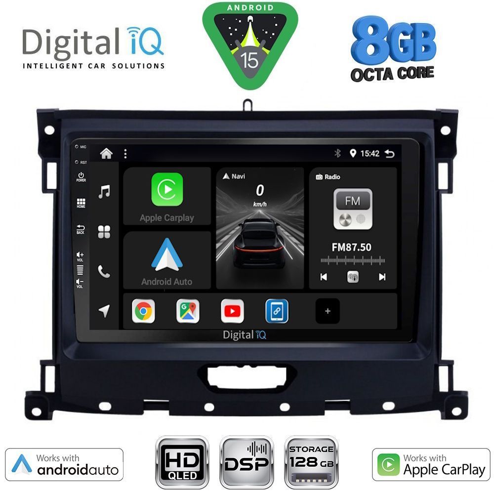 Βλησαρούλης Car Center - DIGITAL IQ BXF 7173_CPAA (9inc) MULTIMEDIA TABLET for FORD RANGER mod. 2018-2023