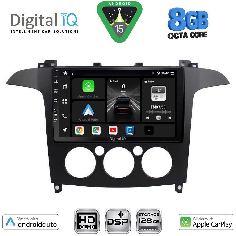Βλησαρούλης Car Center - DIGITAL IQ BXF 7175_CPAA A/C (9inc) MULTIMEDIA TABLET for FORD SMAX mod. 2006-2014