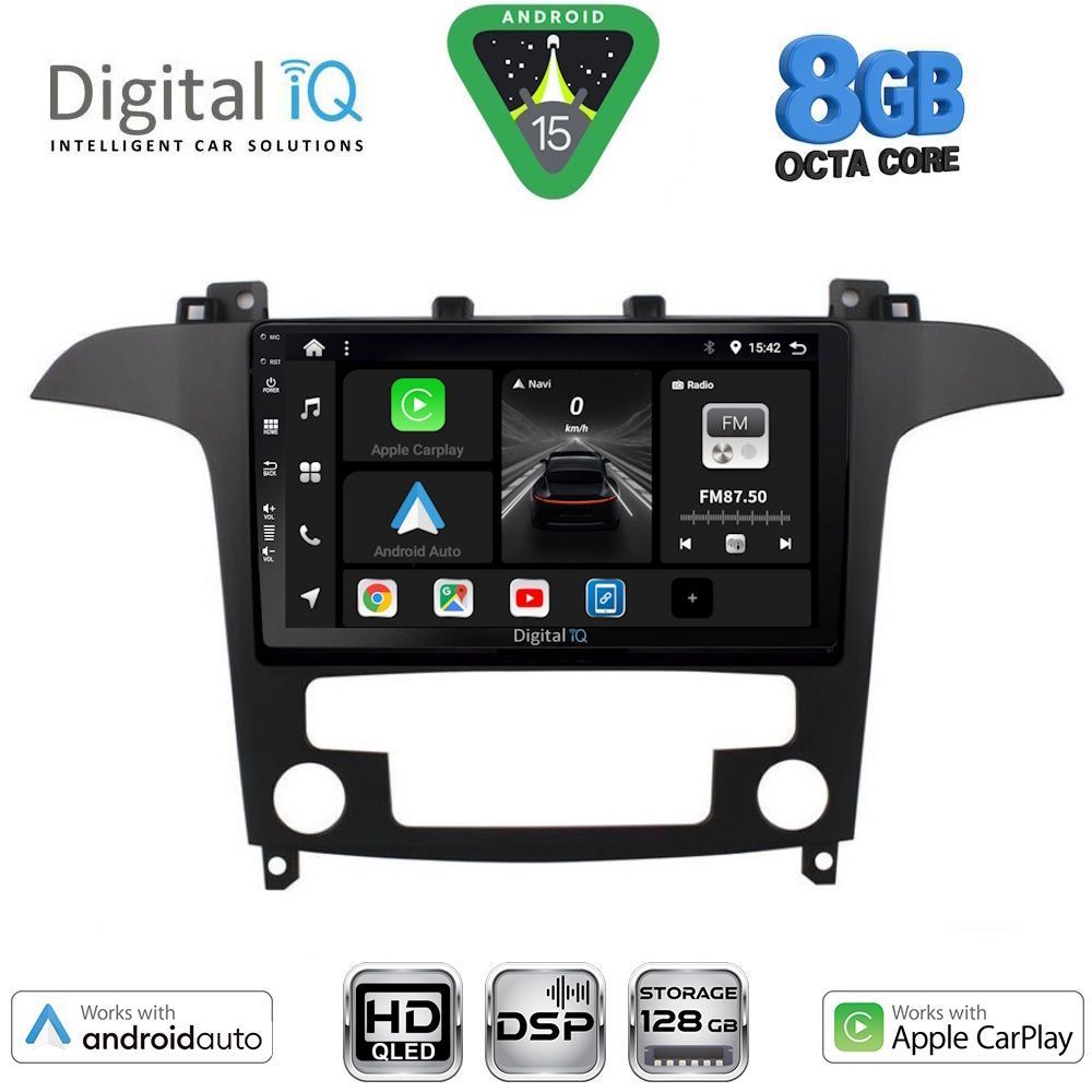 Βλησαρούλης Car Center - DIGITAL IQ BXF 7175_CPAA CLIMA (9inc) MULTIMEDIA TABLET for FORD SMAX mod. 2006-2014