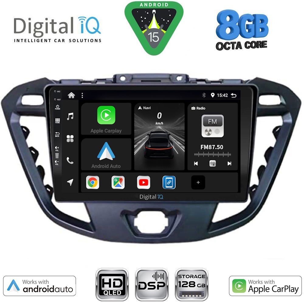 Βλησαρούλης Car Center - DIGITAL IQ BXF 7177_CPAA (9inc) MULTIMEDIA TABLET for FORD TRANSIT CUSTOM | TOURNEO CUSTOM mod. 2013-2019