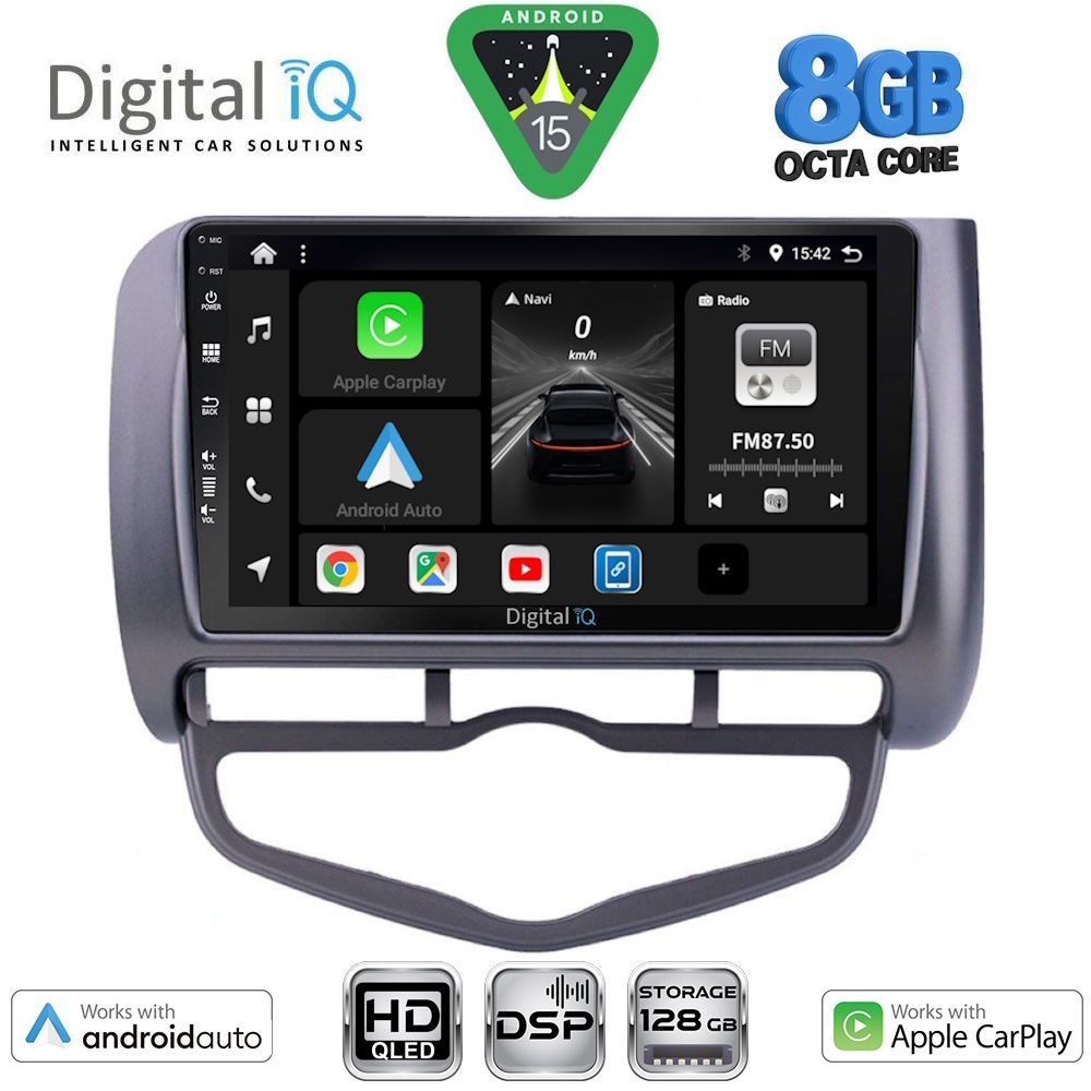Βλησαρούλης Car Center - DIGITAL IQ BXF 7210_CPAA CLIMA (9inc) MULTIMEDIA TABLET for HONDA JAZZ mod. 2002-2008