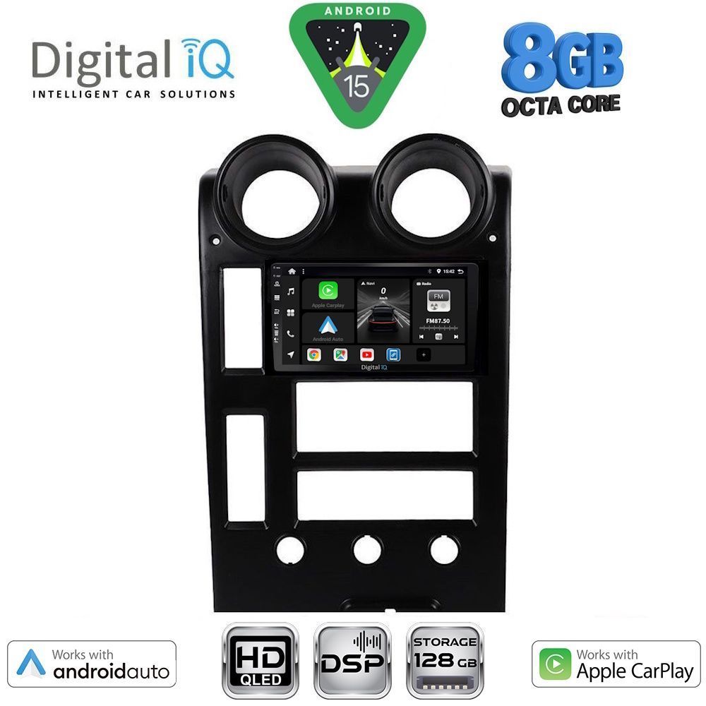 Βλησαρούλης Car Center - DIGITAL IQ BXF 7215_CPAA (9inc) MULTIMEDIA TABLET for HUMMER H2 mod. 2001-2007