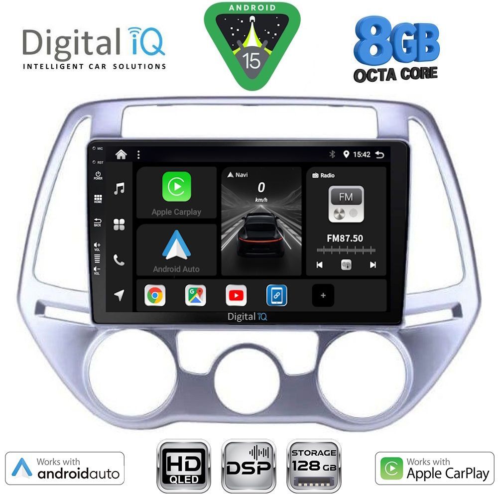 Βλησαρούλης Car Center - DIGITAL IQ BXF 7227_CPAA A/C (9inc) MULTIMEDIA TABLET for HYUNDAI i20 mod. 2008-2012
