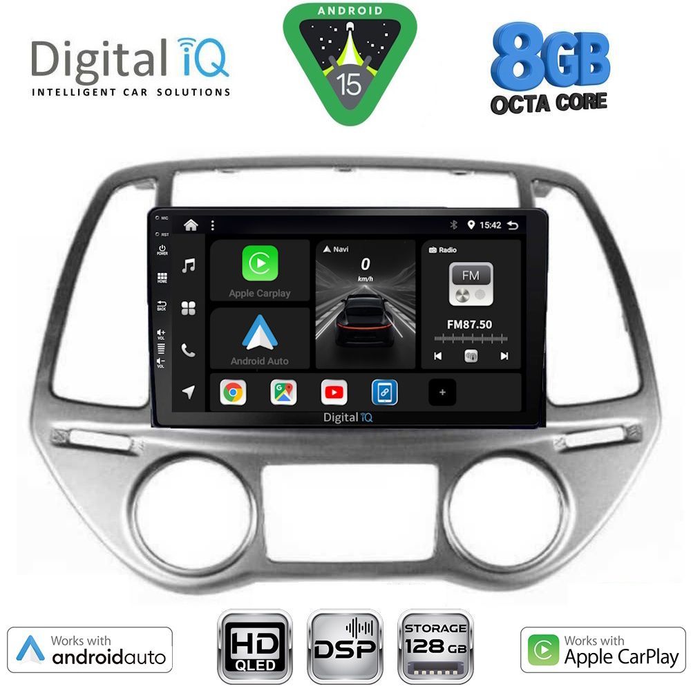 Βλησαρούλης Car Center - DIGITAL IQ BXF 7227_CPAA CLIMA (9inc) MULTIMEDIA TABLET for HYUNDAI i20 mod. 2008-2012