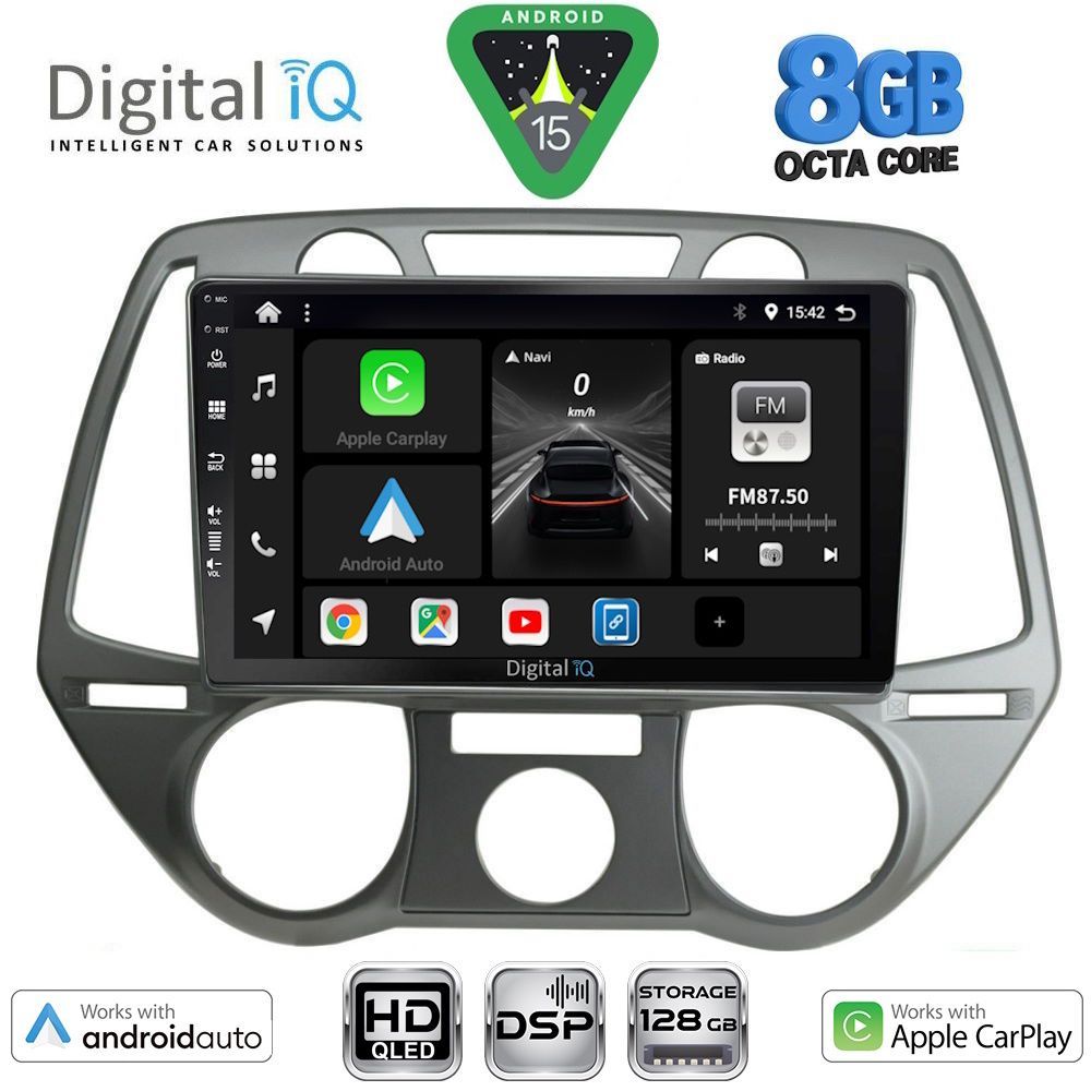 Βλησαρούλης Car Center - DIGITAL IQ BXF 7228_CPAA A/C (9inc) MULTIMEDIA TABLET for HYUNDAI i20 mod. 2008-2012
