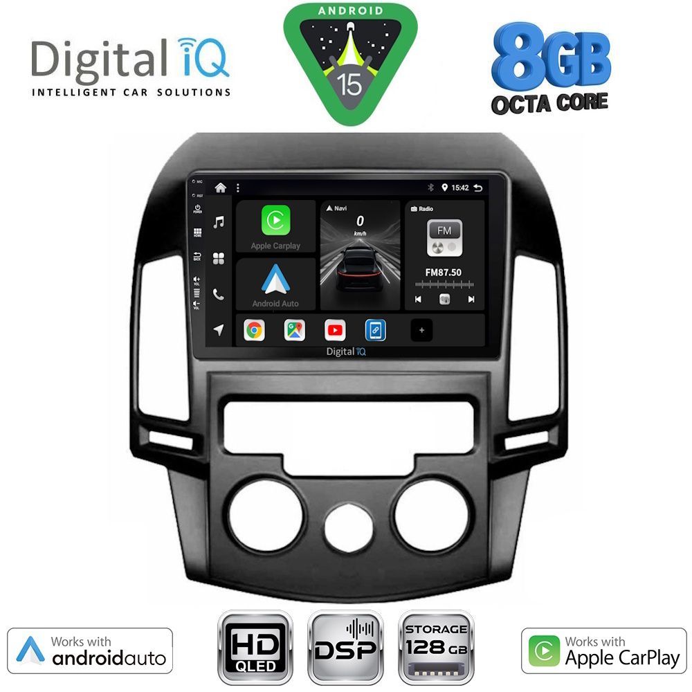 Βλησαρούλης Car Center - DIGITAL IQ BXF 7231_CPAA A/C (9inc) MULTIMEDIA TABLET for HYUNDAI i30 mod. 2007-2012