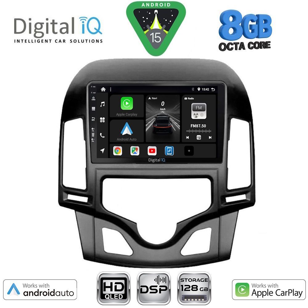 Βλησαρούλης Car Center - DIGITAL IQ BXF 7231_CPAA CLIMA (9inc) MULTIMEDIA TABLET for HYUNDAI i30 mod. 2007-2012