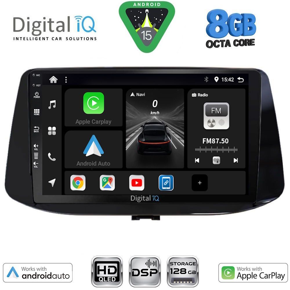 Βλησαρούλης Car Center - DIGITAL IQ BXF 7233_CPAA (9inc) MULTIMEDIA TABLET for HYUNDAI i30 mod. 2018-2025