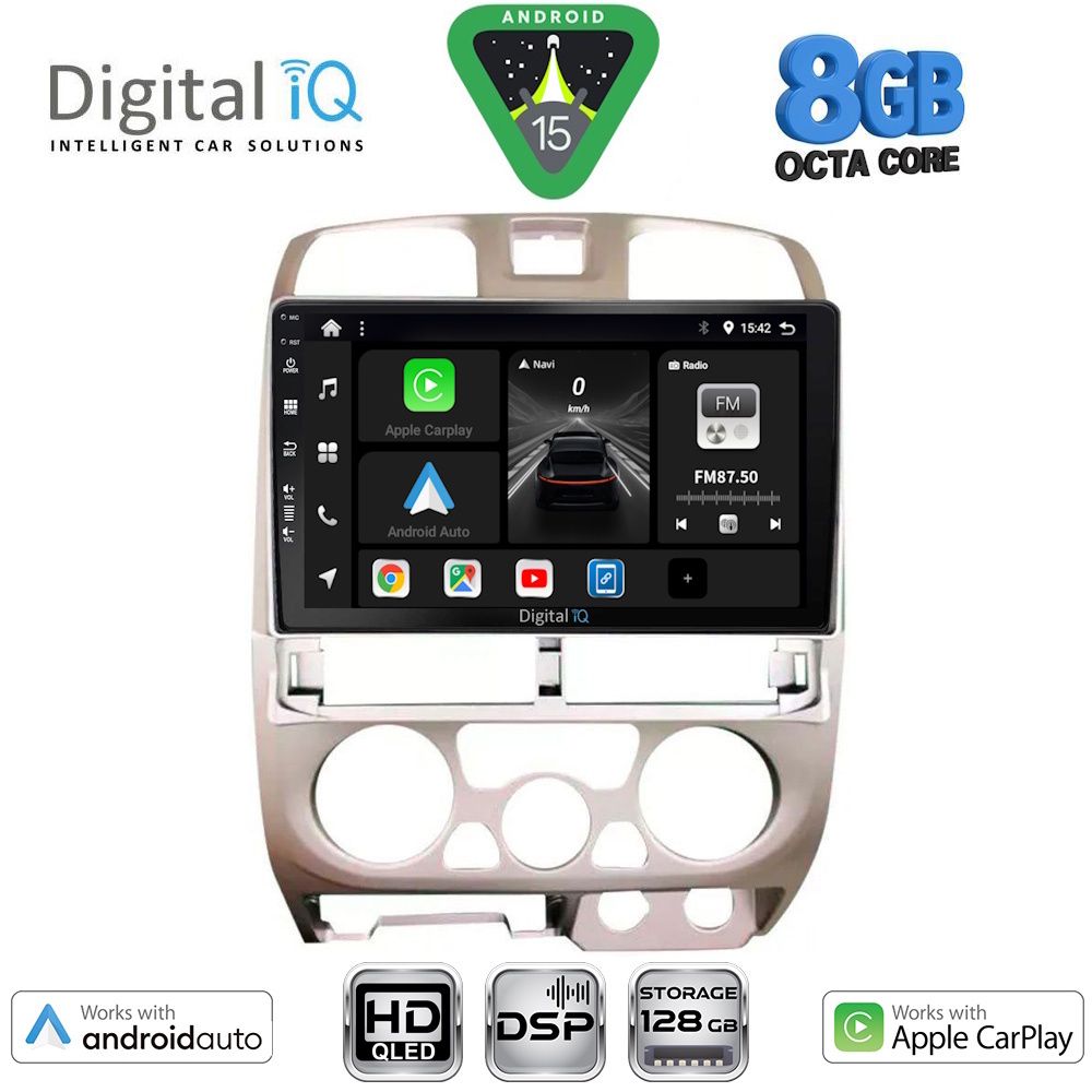 Βλησαρούλης Car Center - DIGITAL IQ BXF 7253SL_CPAA (9inc) MULTIMEDIA TABLET for ISUZU D-MAX mod. 2002-2008 (SILVER)