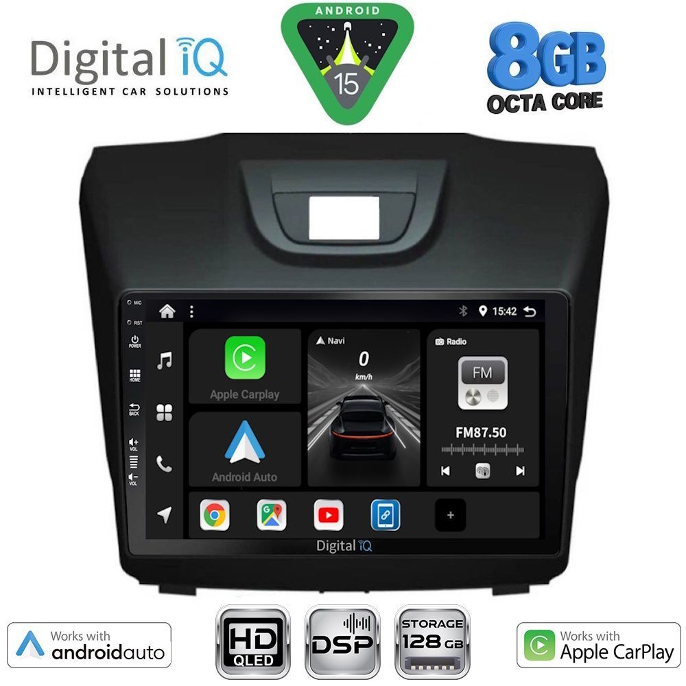 Βλησαρούλης Car Center - DIGITAL IQ BXF 7255_CPAA (9inc) MULTIMEDIA TABLET for ISUZU DMAX mod. 2012-2020