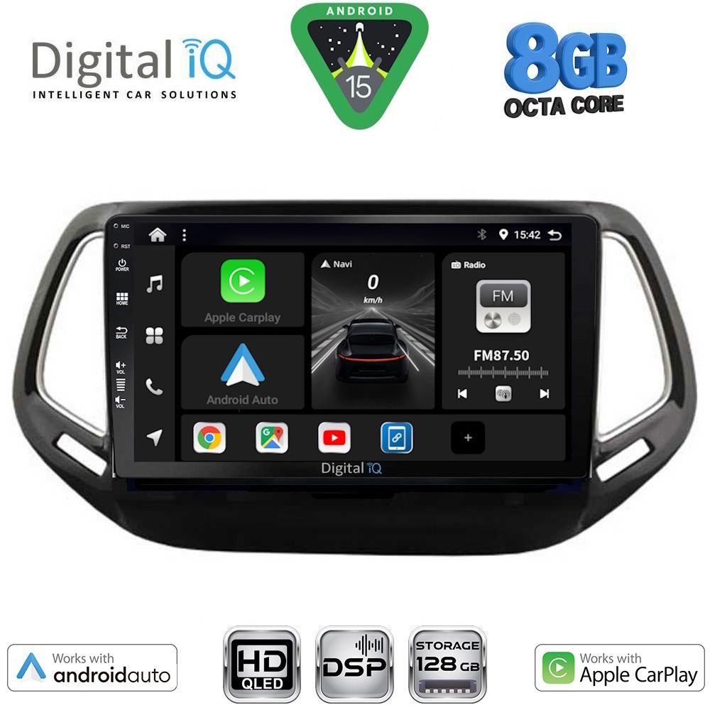 Βλησαρούλης Car Center - DIGITAL IQ BXF 7278_CPAA (10inc) MULTIMEDIA TABLET for JEEP COMPASS mod. 2016-2021
