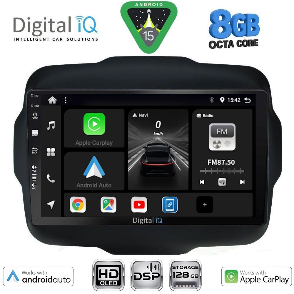 Βλησαρούλης Car Center - DIGITAL IQ BXF 7290_CPAA (9inc) MULTIMEDIA TABLET for JEEP RENEGADE  mod. 2014-2025