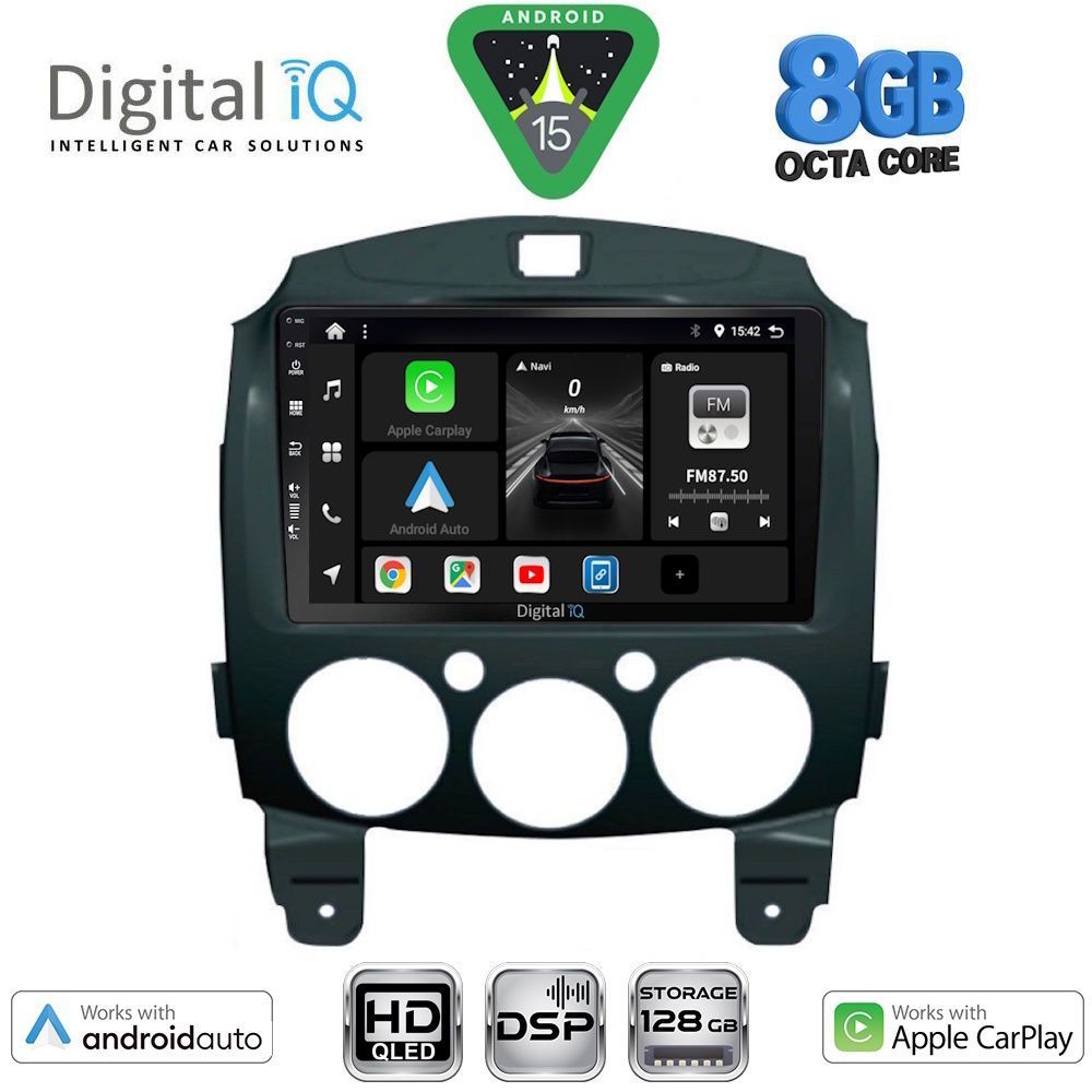 Βλησαρούλης Car Center - DIGITAL IQ BXF 7361_CPAA (9inc) MULTIMEDIA TABLET for MAZDA 2  mod. 2007-2014
