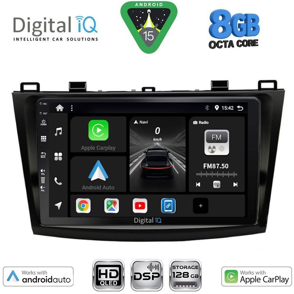Βλησαρούλης Car Center - DIGITAL IQ BXF 7366_CPAA (9inc) MULTIMEDIA TABLET for MAZDA 3 mod. 2009-2014
