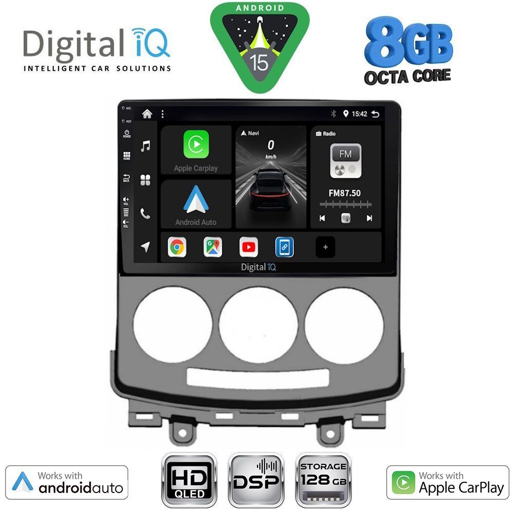 Βλησαρούλης Car Center - DIGITAL IQ BXF 7370_CPAA (9inc) MULTIMEDIA TABLET for MAZDA 5  mod. 2004-2010