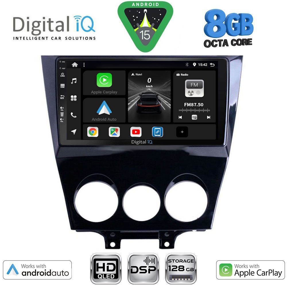Βλησαρούλης Car Center - DIGITAL IQ BXF 7395_CPAA (9inc) MULTIMEDIA TABLET for MAZDA RX8 mod. 2008-2014