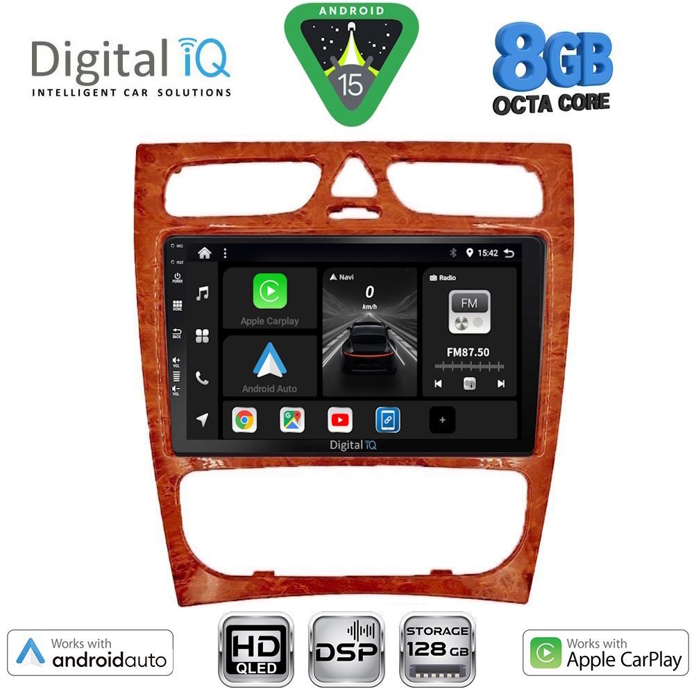 Βλησαρούλης Car Center - DIGITAL IQ BXF 7402CH_CPAA (9inc) MULTIMEDIA TABLET for MERCEDES C (W203) mod. 1999-2004