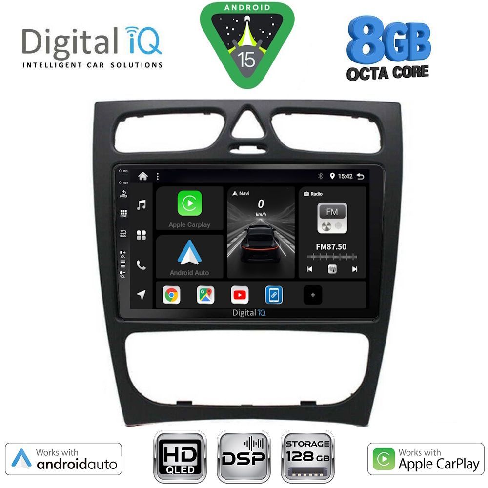Βλησαρούλης Car Center - DIGITAL IQ BXF 7402_CPAA (9inc) MULTIMEDIA TABLET for MERCEDES C (W203) mod. 1999-2004
