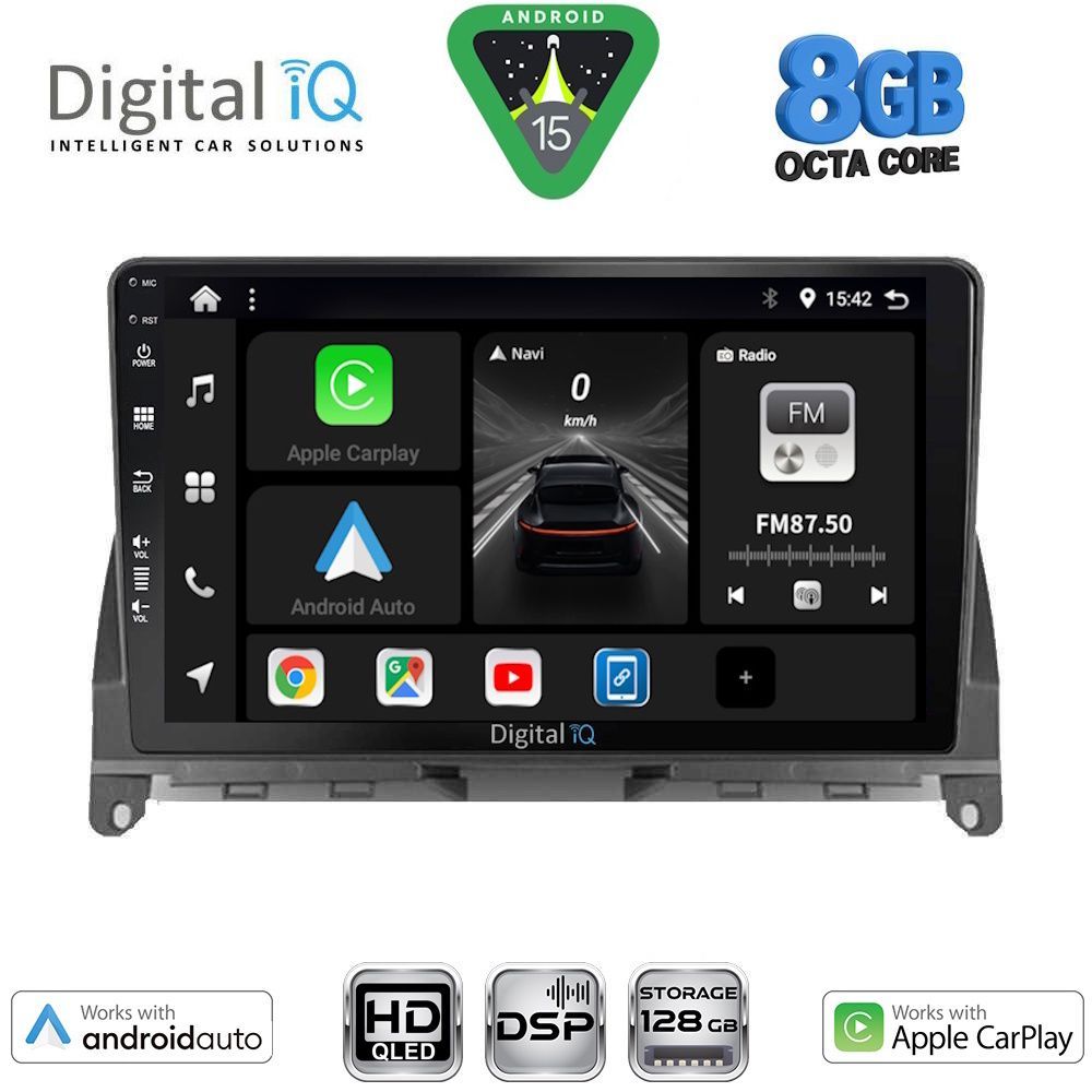 Βλησαρούλης Car Center - DIGITAL IQ BXF 7405_CPAA (9inc) MULTIMEDIA TABLET for MERCEDES C (W204) mod. 2007-2011