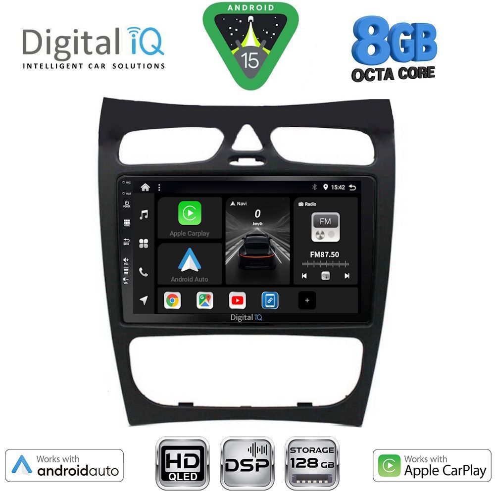 Βλησαρούλης Car Center - DIGITAL IQ BXF 7406_CPAA (9inc) MULTIMEDIA TABLET for MERCEDES CLK (W209) mod. 2000-2004