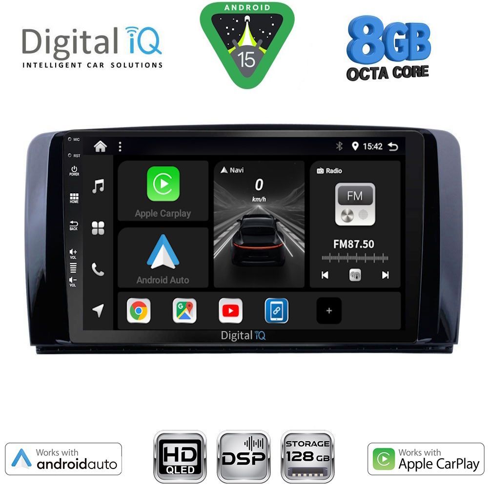 Βλησαρούλης Car Center - DIGITAL IQ BXF 7422_CPAA (9inc) MULTIMEDIA TABLET for MERCEDES R (W251) mod. 2006-2015
