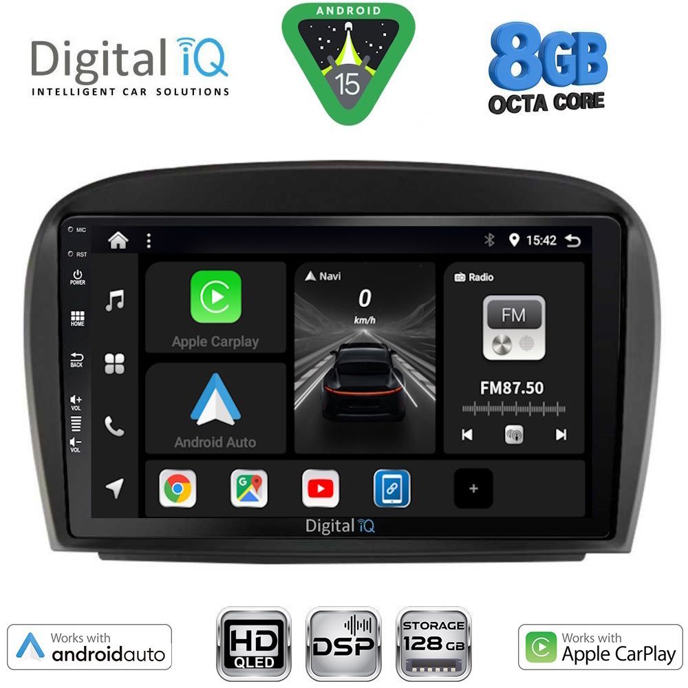 Βλησαρούλης Car Center - DIGITAL IQ BXF 7427_CPAA (9inc) MULTIMEDIA TABLET for MERCEDES SL (R230) FACELIFT mod. 2006-2012